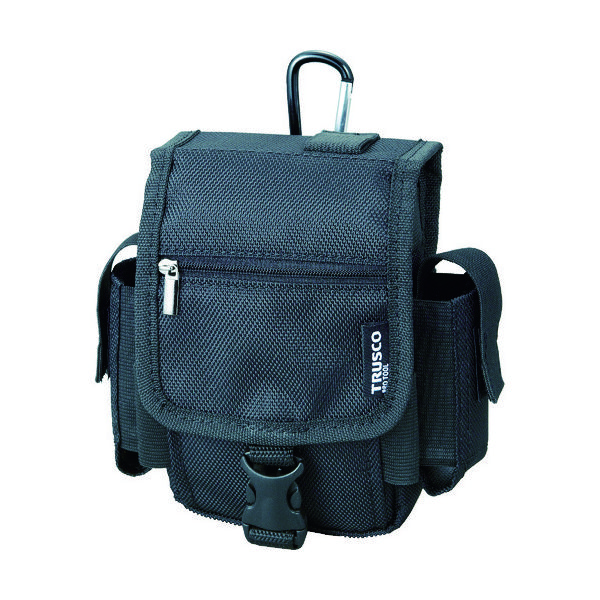 トラスコ中山 TRUSCO コンパクトツールケース ツーサイドポケット ブラック TCTC1808-BK 1個 365-5997（直送品）