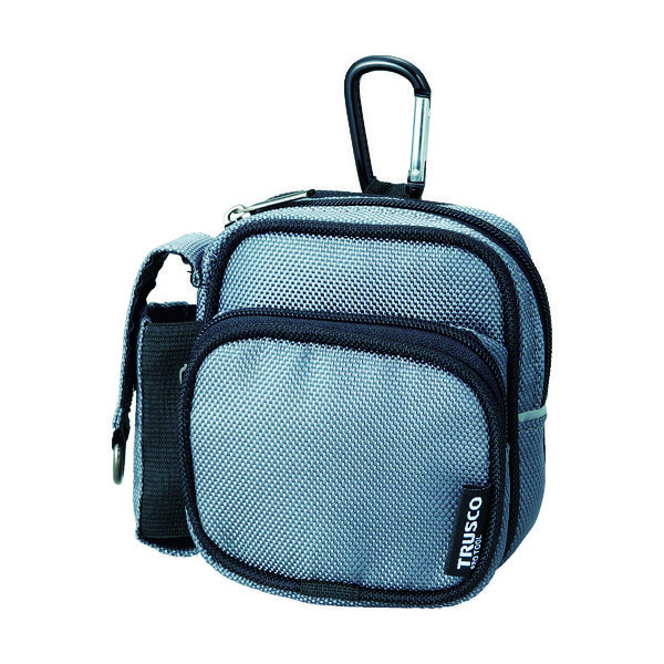 トラスコ中山 TRUSCO 【売切廃番】 コンパクトツールケース ツーワイドポケット グレー TCTC1802-GY 1個 365-5989（直送品）