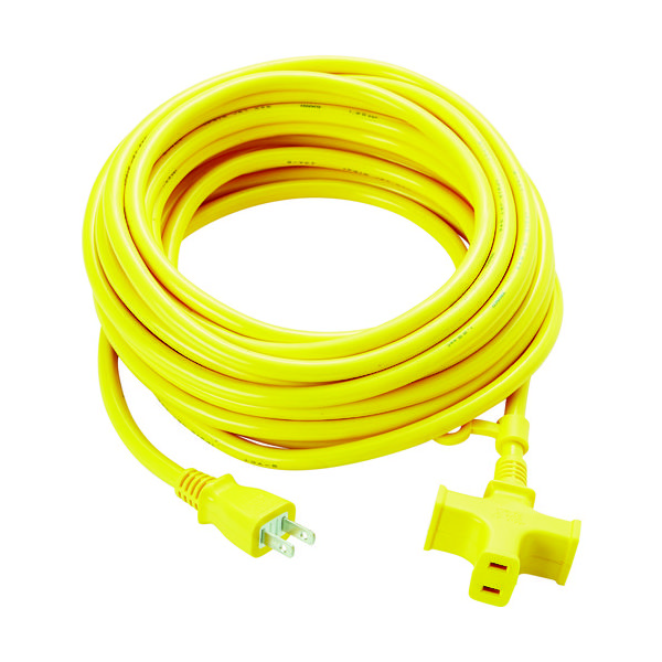 トラスコ中山 TRUSCO 3個口ソフトタイプ延長コード イエロー TKC15-103PSY 1本 326-5854（直送品）