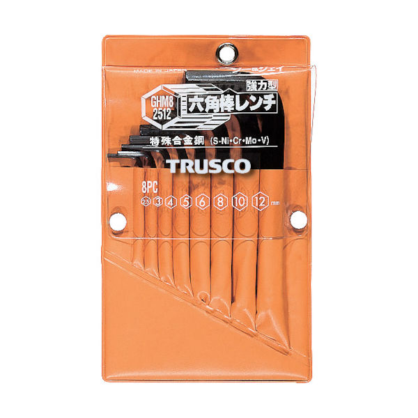 8点セット  Mサイズ トラスコ中山 TRUSCO ヘックスローブレンチセット ナイフ式