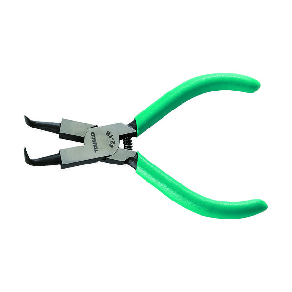 トラスコ中山 TRUSCO スナップリングプライヤー 孔用 Φ1.0 曲爪62型 62-1B 1丁 226-6067（直送品）