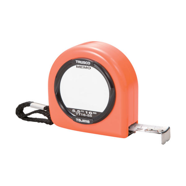 トラスコ中山 TRUSCO メモプレート付コンベックス フリータイプ 16mm幅 5.5m TT16-55 1個 353-9237（直送品）