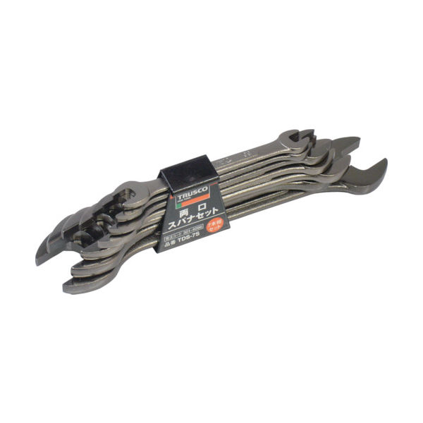 トラスコ中山 TRUSCO 両口スパナセット 7丁組セット TDS-7S 1セット 301-4096（直送品）