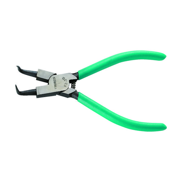 トラスコ中山 TRUSCO スナップリングプライヤー 孔用 φ1.2 曲爪62型 62-2B 1丁 226-6083（直送品）