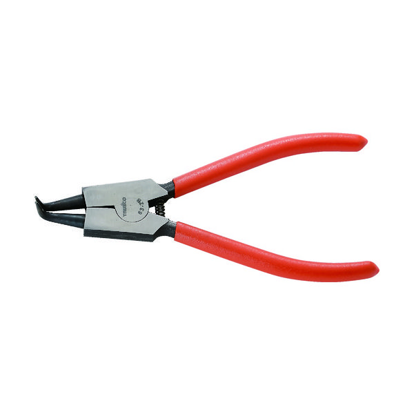 トラスコ中山 TRUSCO スナップリングプライヤー 軸用 φ1.2 曲爪63型 63-2B 1丁 226-6041（直送品）