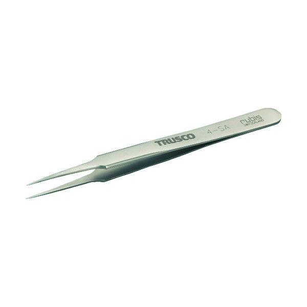 トラスコ中山 TRUSCO 【売切廃番】 チタン製ルビスピンセット 120mm 先細超極細型 4-TNF 1本 261-7269（直送品）