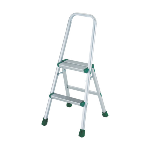 トラスコ中山 TRUSCO アルミ製踏台 軽作業用・上枠・脚カバー付 2段 TAU-2 1台 253-7516（直送品）