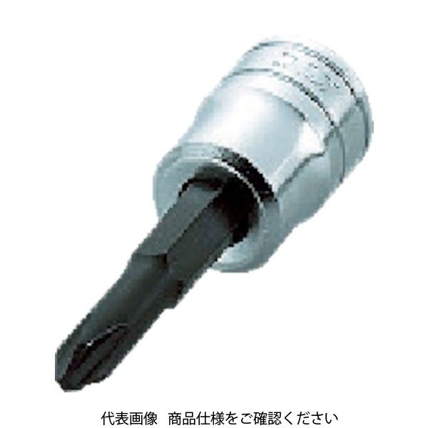 KTC ドライバービットソケット 9.5sq.クロスビットソケット 刃先No.3 差込角9.5mm 全長71mm BT3-3P 1個（直送品）