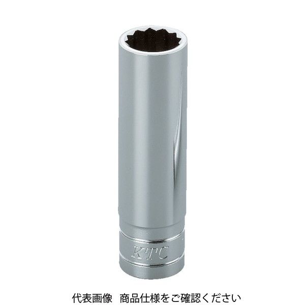 京都機械工具 KTC 9.5sq.ディープソケット(十二角)21mm 差込角9.5mm 全長70mm B3L-21W 1個 307-4307（直送品）