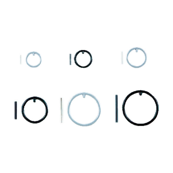 京都機械工具 KTC ピンφ2.5×15mm・リングφ26 セット(各5) PR-1519 1セット 373-7331（直送品）