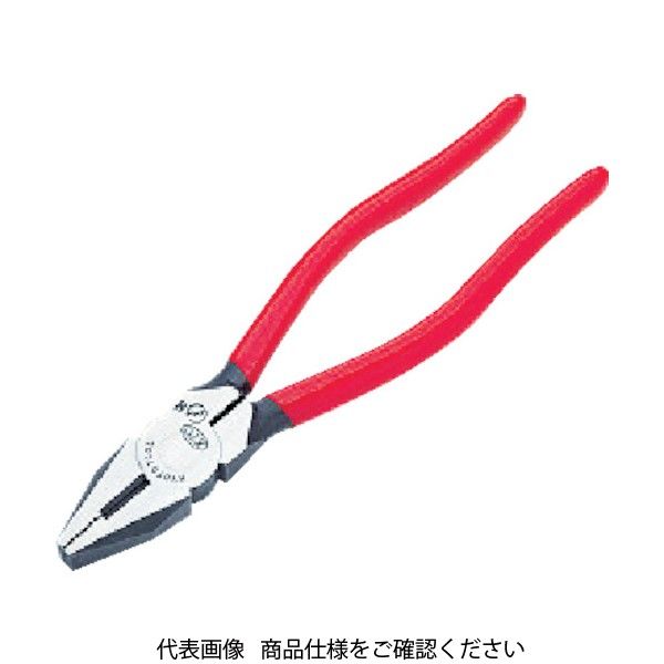 京都機械工具 KTC ペンチ(コーティンググリップ)175mm SPD-175C 1丁(1個) 373-8361（直送品）