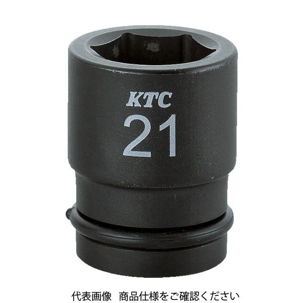 京都機械工具 KTC 12.7sq.インパクトレンチ用ソケット(標準) ピン・リング付 対辺寸法22mm 全長42mm BP4-22P 1個（直送品）
