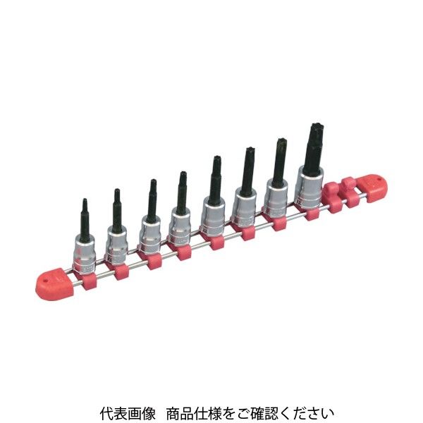 京都機械工具 KTC 9.5sq.T型いじり止めトルクスビットソケットセット[8