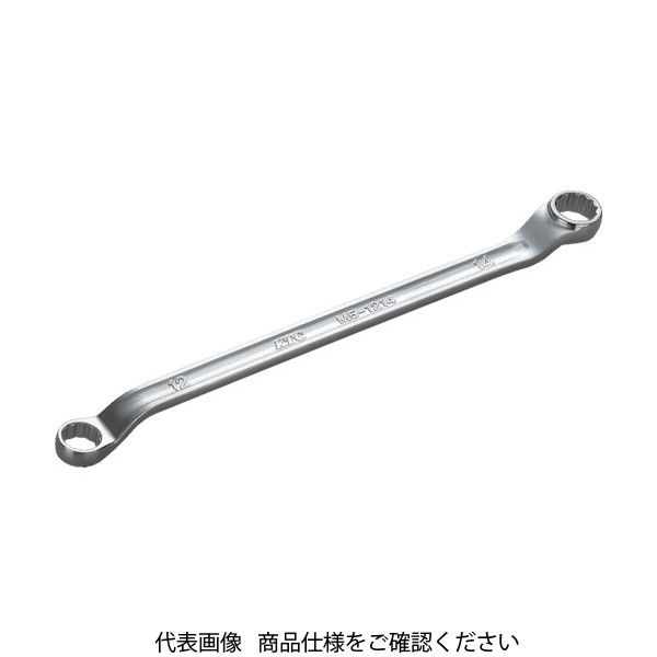京都機械工具 KTC 45°×6°ロングめがねレンチ 対辺寸法21×23mm 全長322mm M5-2123 1丁(1個) 307-6369（直送品）