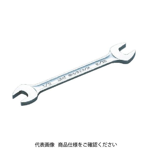 京都機械工具 KTC スパナ7/16×1/2inch S2-7/16X1/2 1丁(1個) 373-7756 