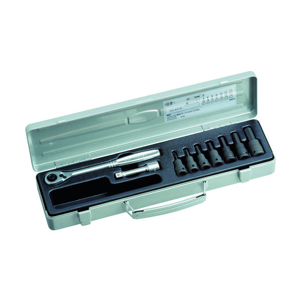 TONE ヘキサゴンソケットレンチセット(強力タイプ) KH3072 1セット 122-1086（直送品）