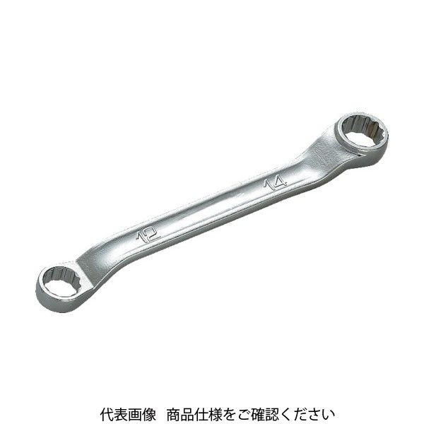 京都機械工具 KTC 45°×6°ショートめがねレンチ7×8mm M5S-0708 1丁(1個) 307-6539（直送品）