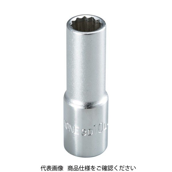 TONE ディープソケット(12角) 対辺寸法24mm 全長64mm 3D-24L 1個 122-4573（直送品）