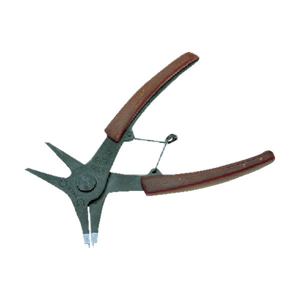 京都機械工具 KTC 軸・穴兼用スナップリングプライヤ Ф1.2 SOCP-130 1丁(1個) 373-8191（直送品）