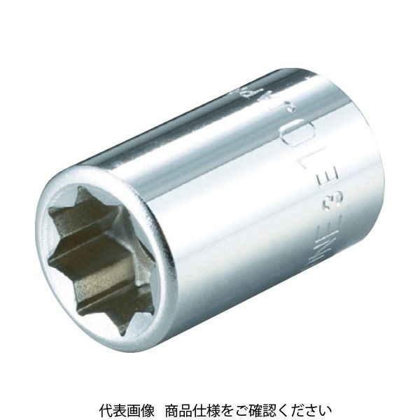 TONE ソケット(8角) 8mm 3E-08 1個 369-4984（直送品）