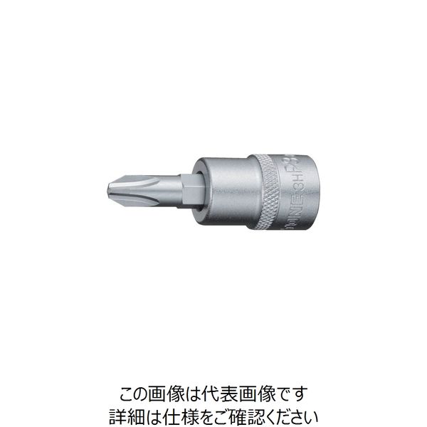 TONE ドライバービットソケット (+)No.3 差込角9.5mm 3H-P3 1個 369-5158（直送品）