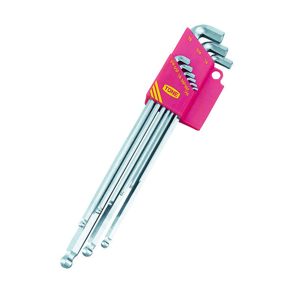 ボールポイント六角棒レンチ(インチサイズ)セット マスターツール首下ショートロングボールポイントL形レンチセット BLB900S 1セット（直送品）