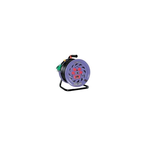 日動工業 日動　電工ドラム　標準型１００Ｖドラム　アース過負荷漏電しゃ断器付 NF-EK34 1台 125-5681