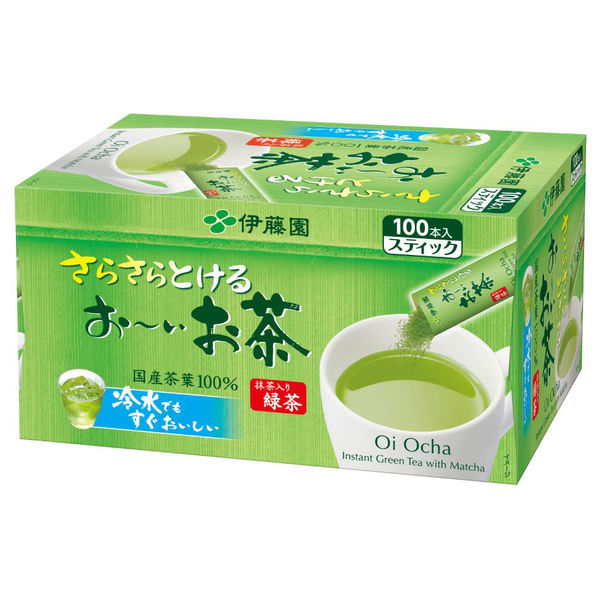 伊藤園 おーいお茶 緑茶 粉末 抹茶入 １００杯 - 茶