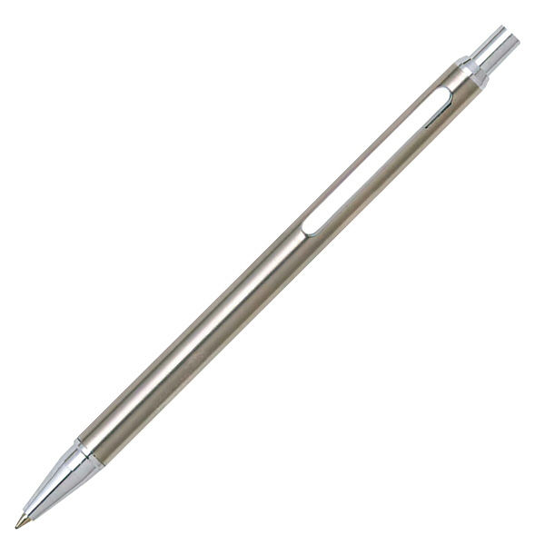 油性ボールペン ステンレスヘアーライン 0.7mm シルバー軸 銀 ギフト