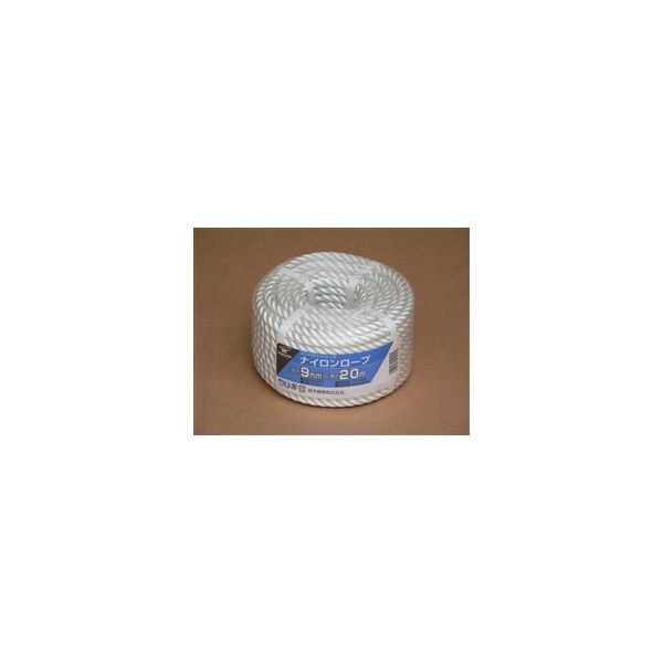 高木綱業 コンパクト ナイロンロープ 9mm×20m 22-1912 1セット(5本:1本×5個)（直送品） 16,569円