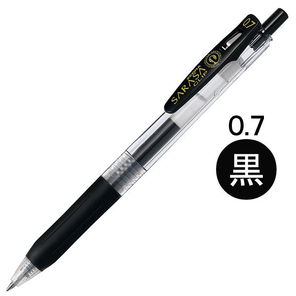 まとめ) ゼブラ ゲルインクボールペン サラサクリップ 0.7mm 茶 JJB15