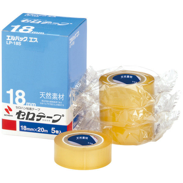 ニチバン セロテープ 小巻 エルパックエス 18mm×20m LP-18S 1箱（5巻入）