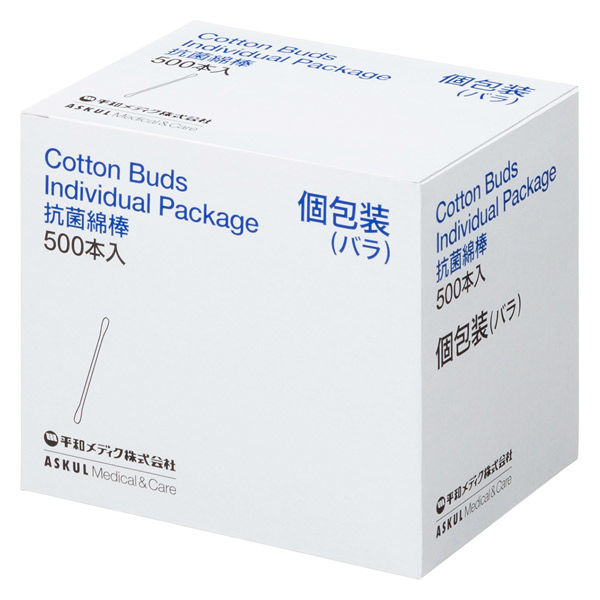 平和メディク 抗菌綿棒 個包装（バラ） 4935089129518 1箱（500本入） オリジナル