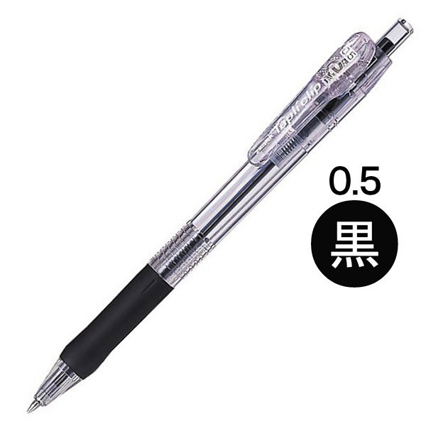 タプリクリップボールペン 0.5mm 黒 10本 BNS5-BK ゼブラ