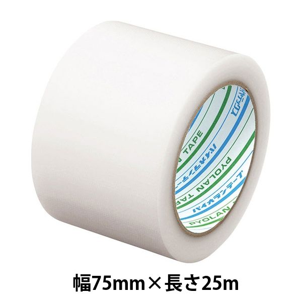 【養生テープ】ダイヤテックス パイオランテープ Y-09-CL 塗装・建築養生用 クリア 幅75mm×長さ25m 1巻
