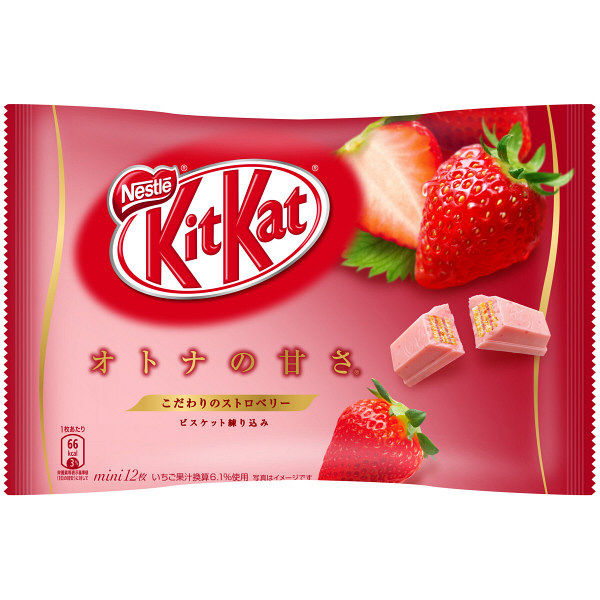 Amazon | キットカット ミニ オトナの甘さ ストロベリー 12枚×12