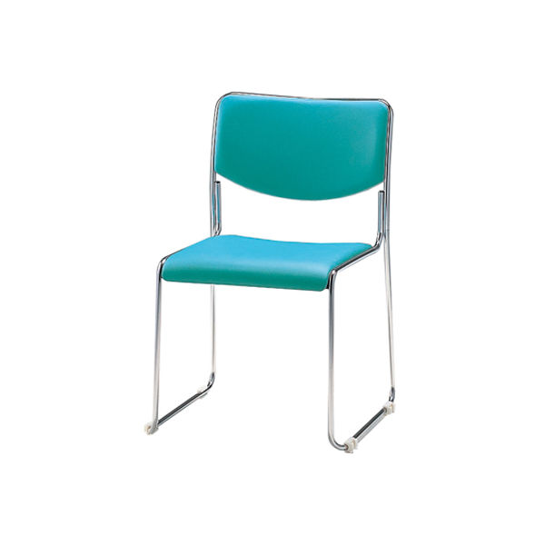 【軒先渡し】サンケイ　会議椅子　グリーン　CM331-CX　1箱（4脚入）　（直送品）