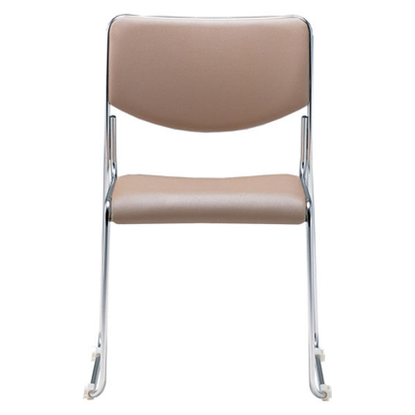 【軒先渡し】サンケイ　会議椅子　ライトブラウン　CM331-CX　1箱（4脚入）　（直送品）