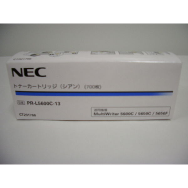 NEC 純正トナー PR-L5600C-13 シアン 1個 - アスクル