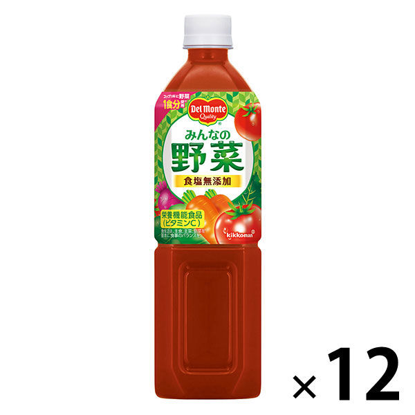 栄養機能食品】デルモンテ みんなの野菜 900g 1箱（12本入）【野菜