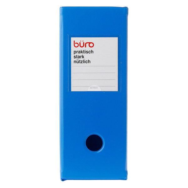 ビュロー ファイルボックス A4ヨコ ブルー 青 デルフォニックス - アスクル