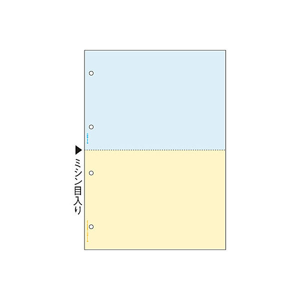 ヒサゴ　マルチプリンタ帳票　A4カラー2面4穴　FSC2011Ｚ　1箱（1200枚入）×2箱