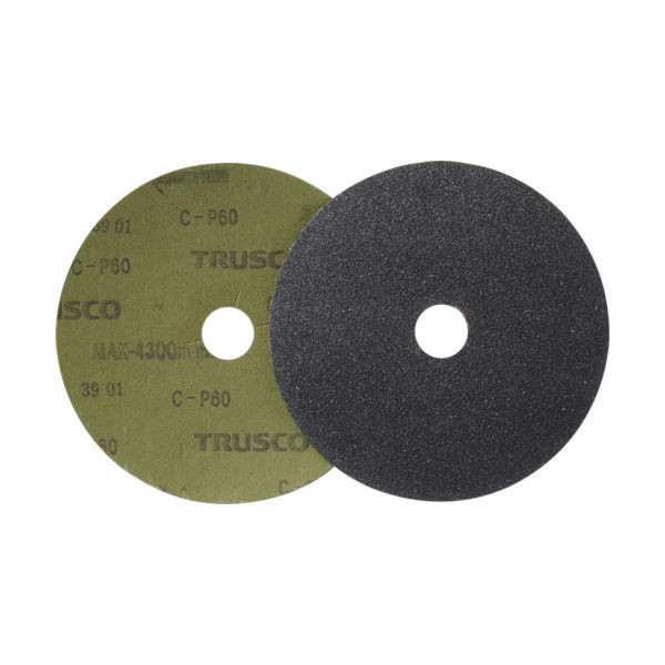 トラスコ中山 TRUSCO ディスクペーパー6型 Φ150X22.2 #60 (10枚入) TG6-60 1箱(10枚) 256-7300（直送品）