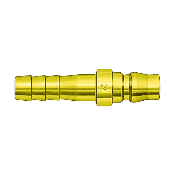 日東工器 日東 真ちゅう製ハイカプラ(ホース取付用プラグ)相手側1/4インチ 1.5Mpa(00201) 20PH BRASS 1個（直送品）