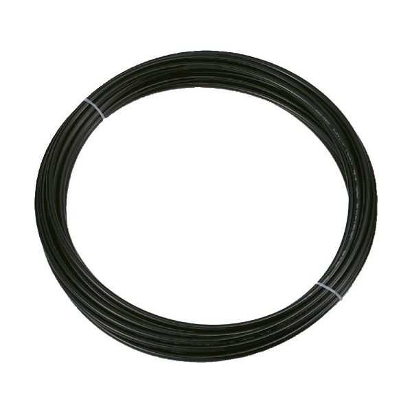 トラスコ中山 TRUSCO ポリウレタンチューブ 12X8.0mm 10m巻 黒 TEN-12-10-BK 1巻 231-7184（直送品）