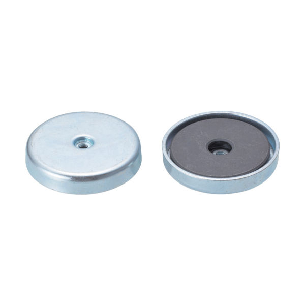 トラスコ中山 TRUSCO マグネットホルダ 吸着力90N Φ44XH8 三価クロメート TSM-4408K 1個 275-6374（直送品）