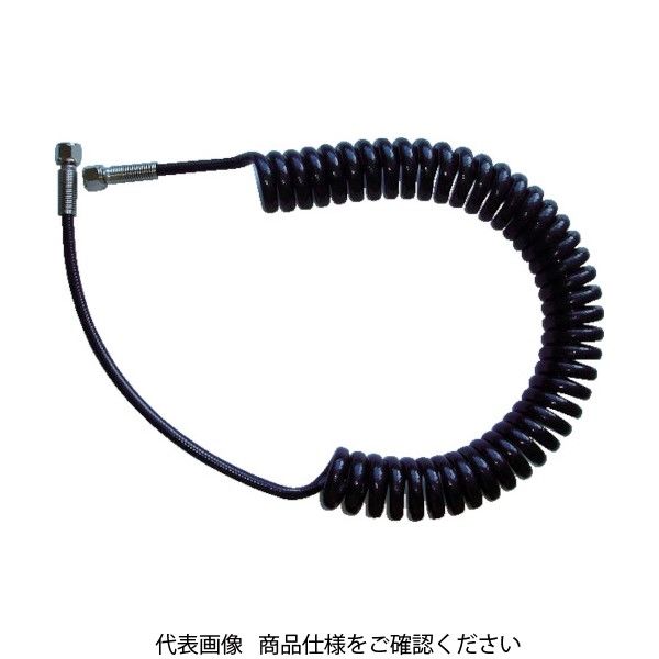 トラスコ中山 TRUSCO ハイパワーコイルホース高圧用 2.5MPa 3.8m HPC-5K 1本 215-4099（直送品）