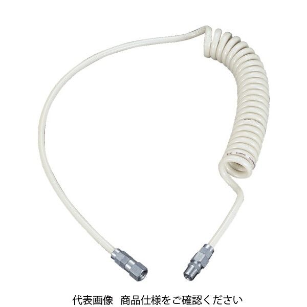 トラスコ中山 TRUSCO ウレタンコイルホース 5.6m ネオグレー UCH-7NG 1本 214-7360（直送品）