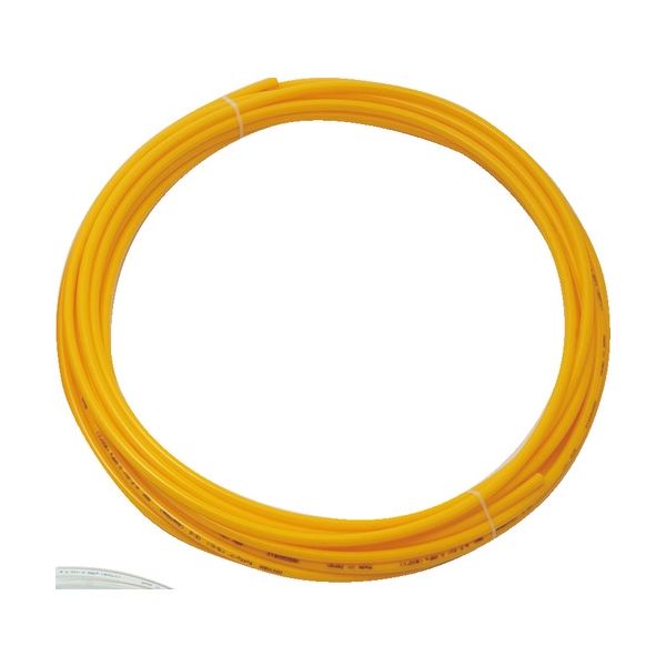 トラスコ中山 TRUSCO ポリウレタンチューブ 12X8.0mm 10m巻 イエロー TEN-12-10-Y 1巻 231-7346（直送品）