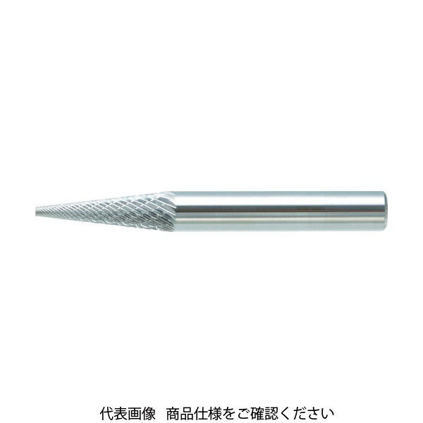 トラスコ中山 TRUSCO 超硬バー テーパー型 Φ9.5(28°)X刃長16X軸6 シングル TB5C095S 1本 384-0662（直送品）